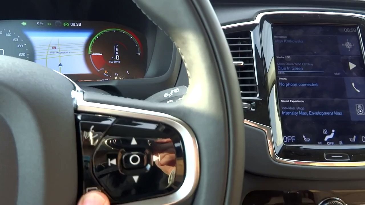 Volvo XC90 T6 (320hp) Acceleration Highway Cabin Sound Insulation Test Drive Acceleration