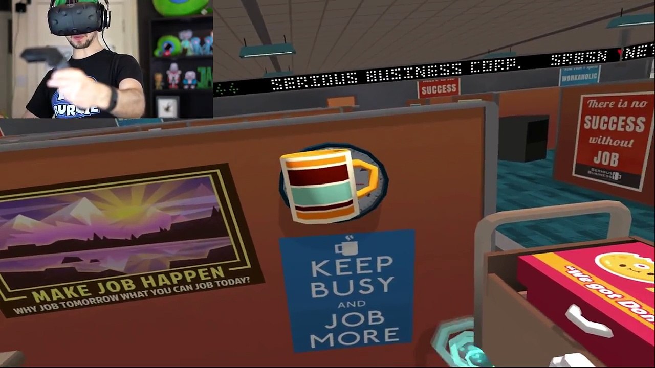 WORKING NINE TO FIVE | Job Simulator Demo (HTC Vive Virtual Reality)