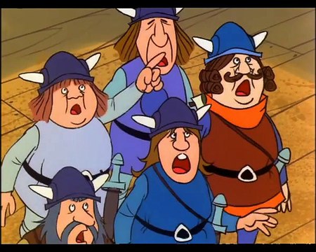 Vic le Viking (1974) . Episode 06 . Qui a peur du percepteur .