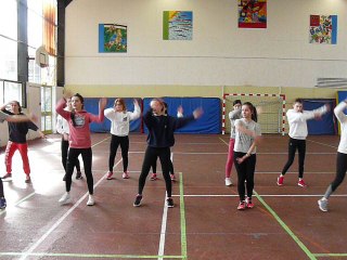 Flashmob Forum Santé Lycée Saint-André Niort 2016