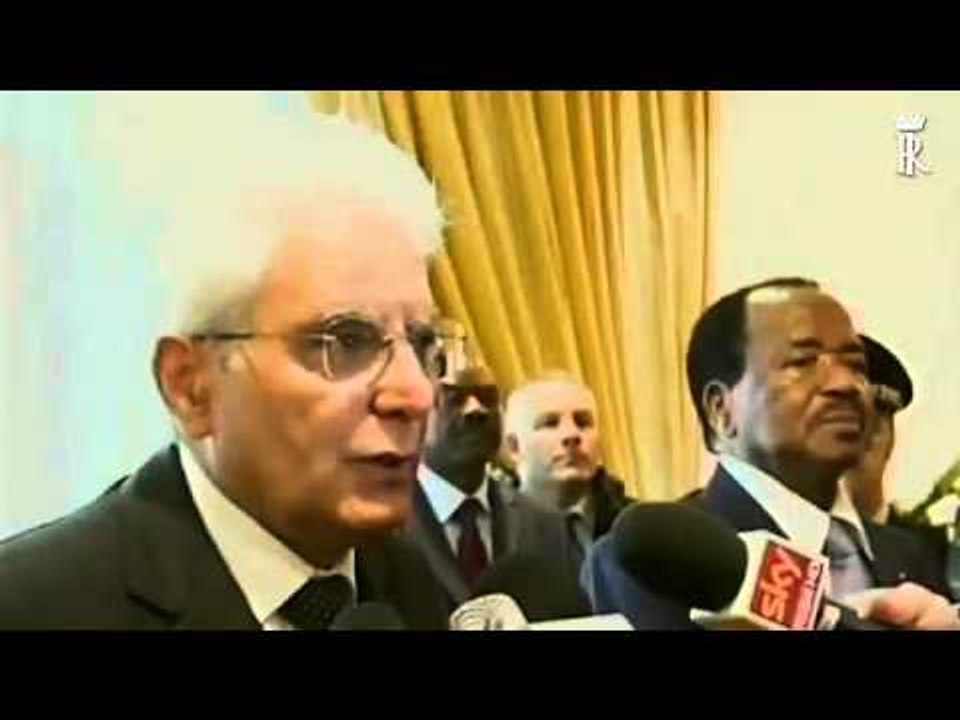 Camerun - Cerimonia al termine della Visita di Stato del Presidente Sergio Mattarella (19.03.16)