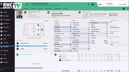Que devient Domenico Berardi sur Football Manager 2016 ?