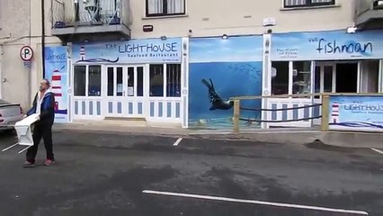 Ce phoque aime bien manger au restaurant