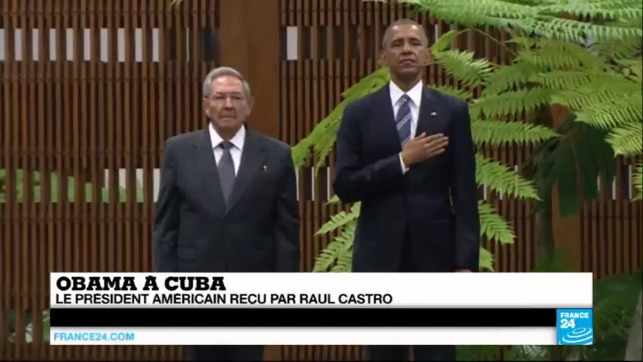 Obama à Cuba : Le président américain reçu par Raul Castro, une cérémonie pour l'histoire