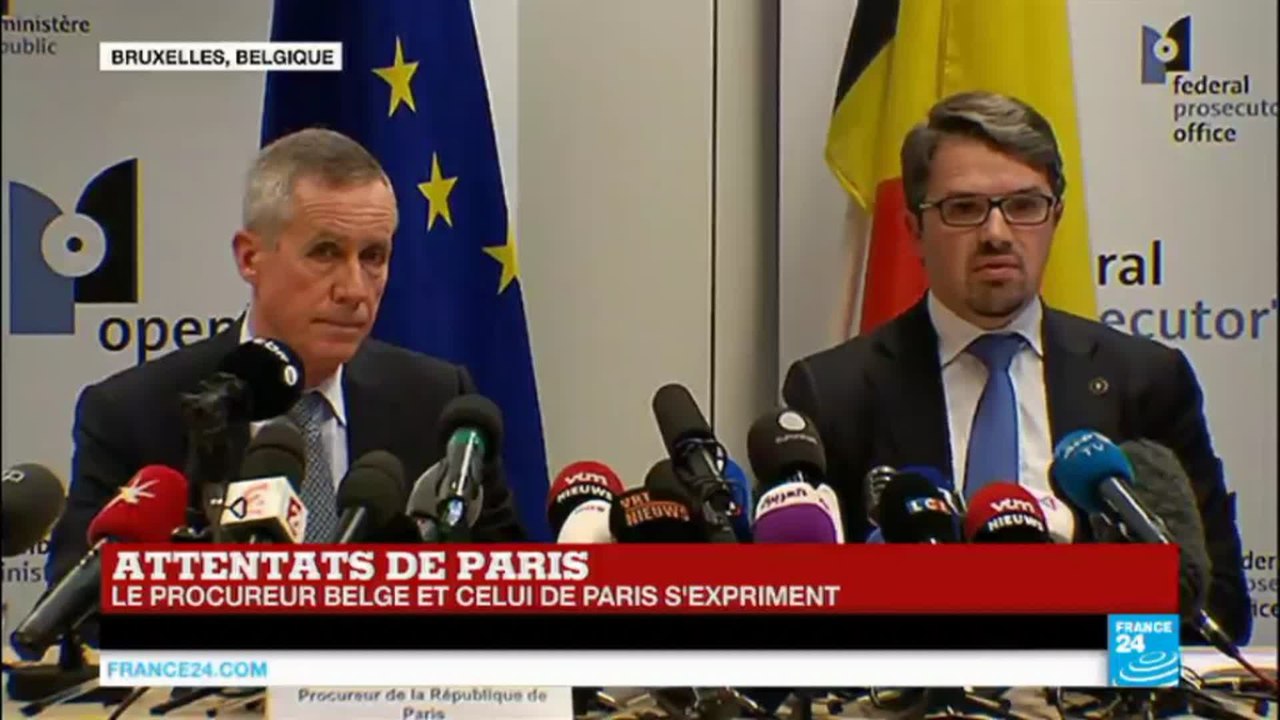 Attentats de Paris : conférence commune des procureurs de Paris et de Belgique sur les progrès de l'enquête