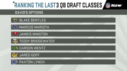David Carr ranks the last 3 QB classes