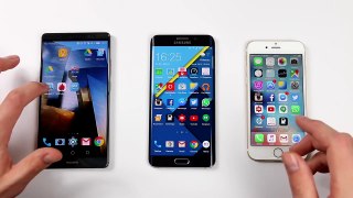 Huawei Mate 8 vs Samsung Galaxy S6 Edge Plus vs iPhone 6S Benchmark Test!