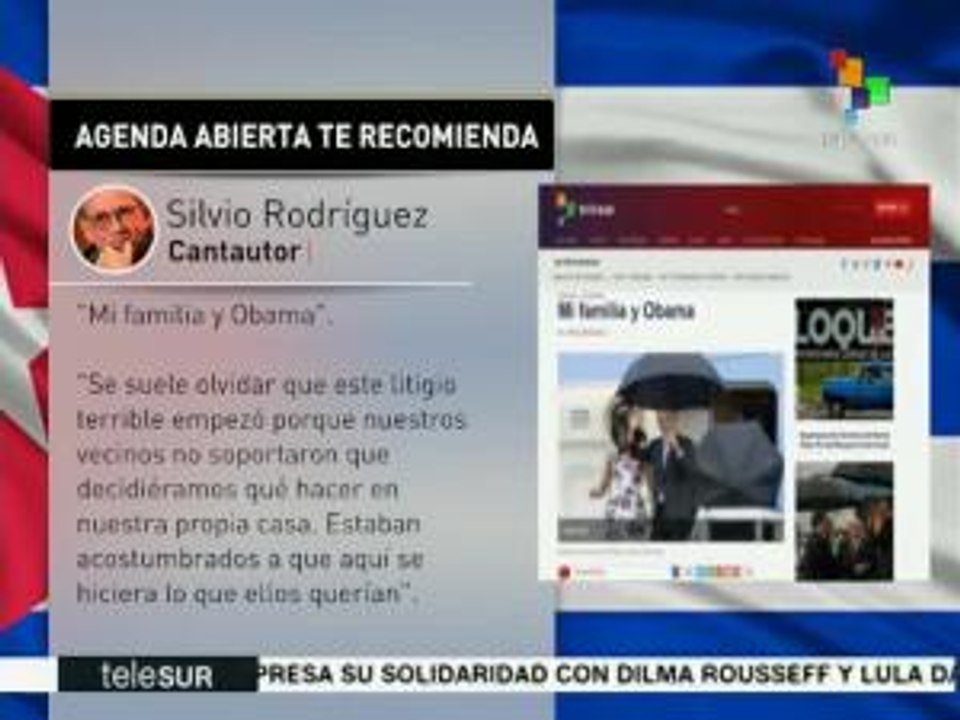 Silvio Rodríguez escribe artículo sobre la visita de Obama a Cuba