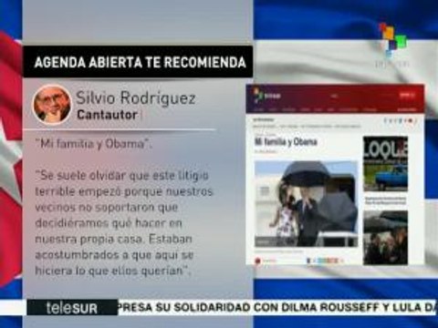 Silvio Rodríguez escribe artículo sobre la visita de Obama a Cuba