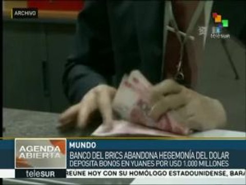 Banco BRICS inicia uso de yuanes en operaciones financieras