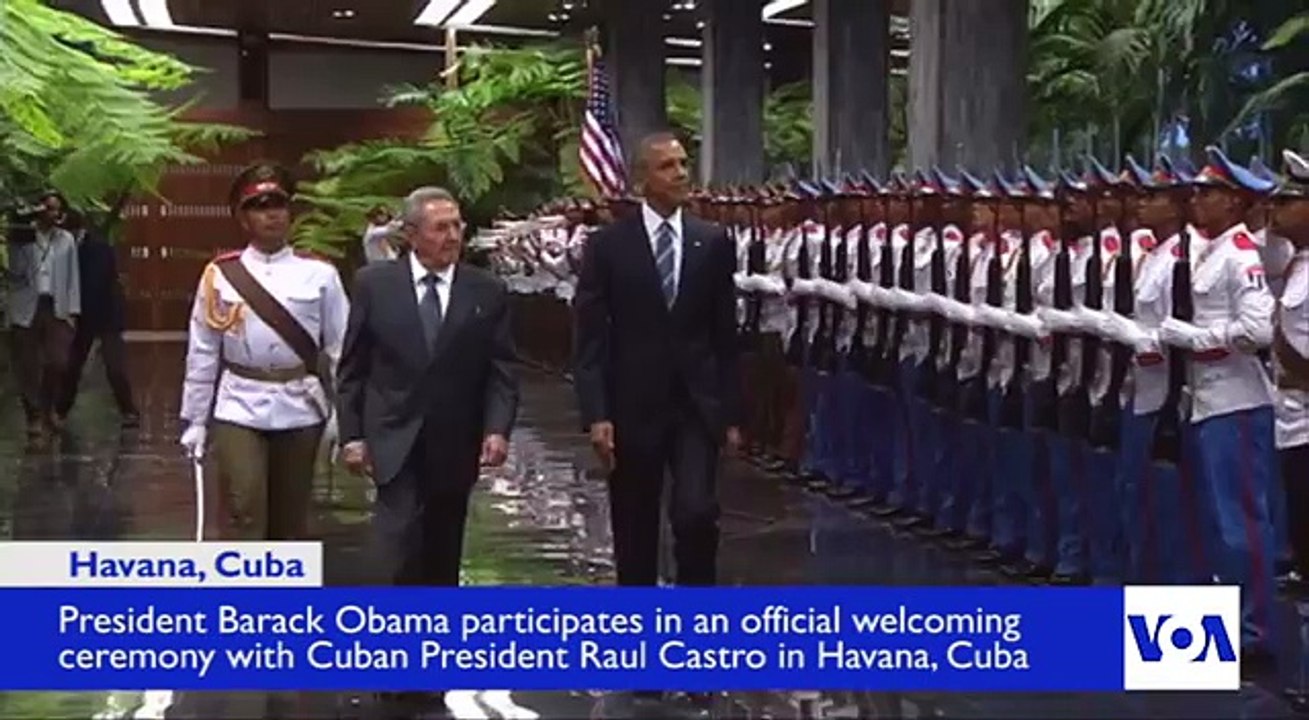 Obama, Castro Attend Cuba Welcoming Ceremony