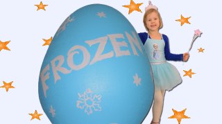 FROZEN GIANT Surprise EGG Frozen Toys Anna Elsa Olaf Lego Princess