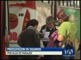 Alza de pasajes provoca preocupación en usuarios