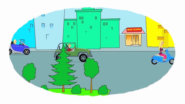 Мультик - Раскраска. Учим Цвета - Сборник - Все мотоциклы - Мультики про машинки и транспорт