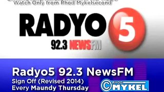 DWFM Radyo5 92.3 News FM Sign off (2014)