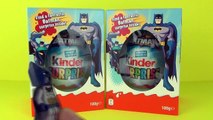 Kinder Surprise Batman Huge Size Easter Eggs x2 Unboxing, Fun Mystery Opening Chocolate