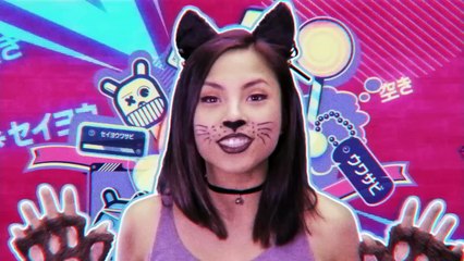 Japanese cat does commercial