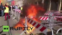 Flames and flares hit Turkish consulate in Milan at rally for Newroz