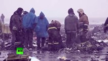 RAW_ FlyDubai Boeing-737 crash site in Rostov-on-Don, Russia (EMERCOM footage)
