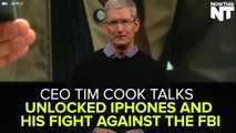 Tim Cook Talks FBI At Apple Live