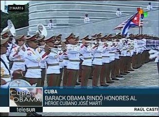 Barack Obama rinde honores al héroe cubano José Martí