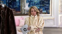 Dennis Basso Tipped Faux Mink Fur Stand Collar Coat on QVC