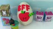 Huge Play Doh Kidrobot BFFs Surprise Egg Blind Boxes Pop Corns Labbit Shopkins Yummy Breakfast Legos
