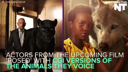 'The Jungle Book' Cast Pose Alongside CGI Versions Of Their Animals