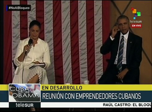Se reúne Barack Obama en La Habana con emprendedores cubanos
