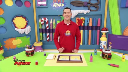 Art Attack - La Technique Doigt et Craies - Disney Junior - VF