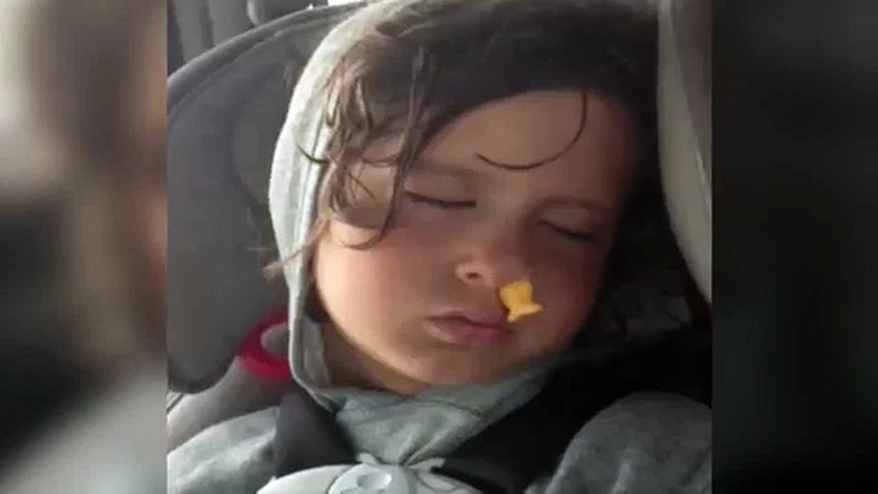 Kid Falls Asleep with Goldfish in Nose