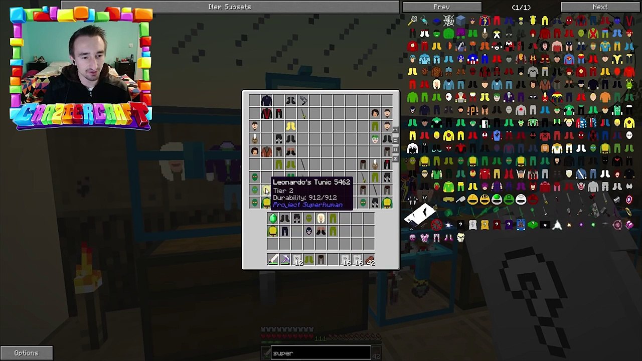 Minecraft Crazier Craft 100+ SUPER HERO BLIND BAG OPENING Modded SMP #18 (Minecraft Modpac