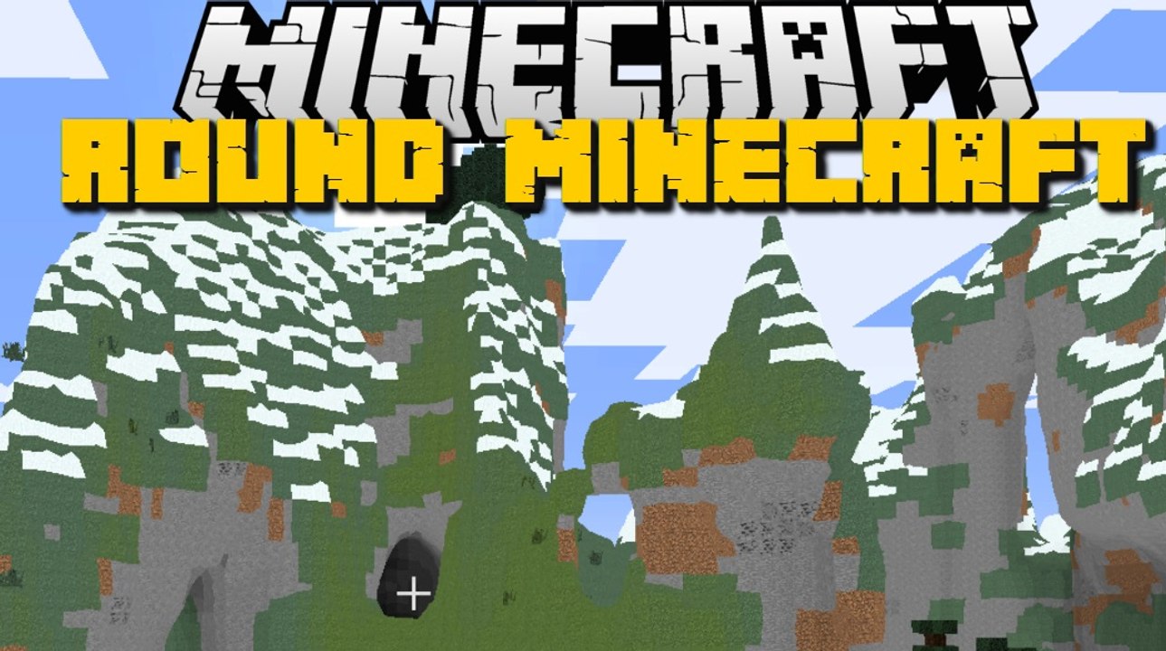 Minecraft: NO CUBES MOD (Circle in Minecraft, Sphere's, Round & MORE) Mod Showcase