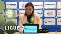 Conférence de presse Clermont Foot - Red Star  FC (0-2) : Corinne DIACRE (CF63) - Rui ALMEIDA (RED) - 2015/2016