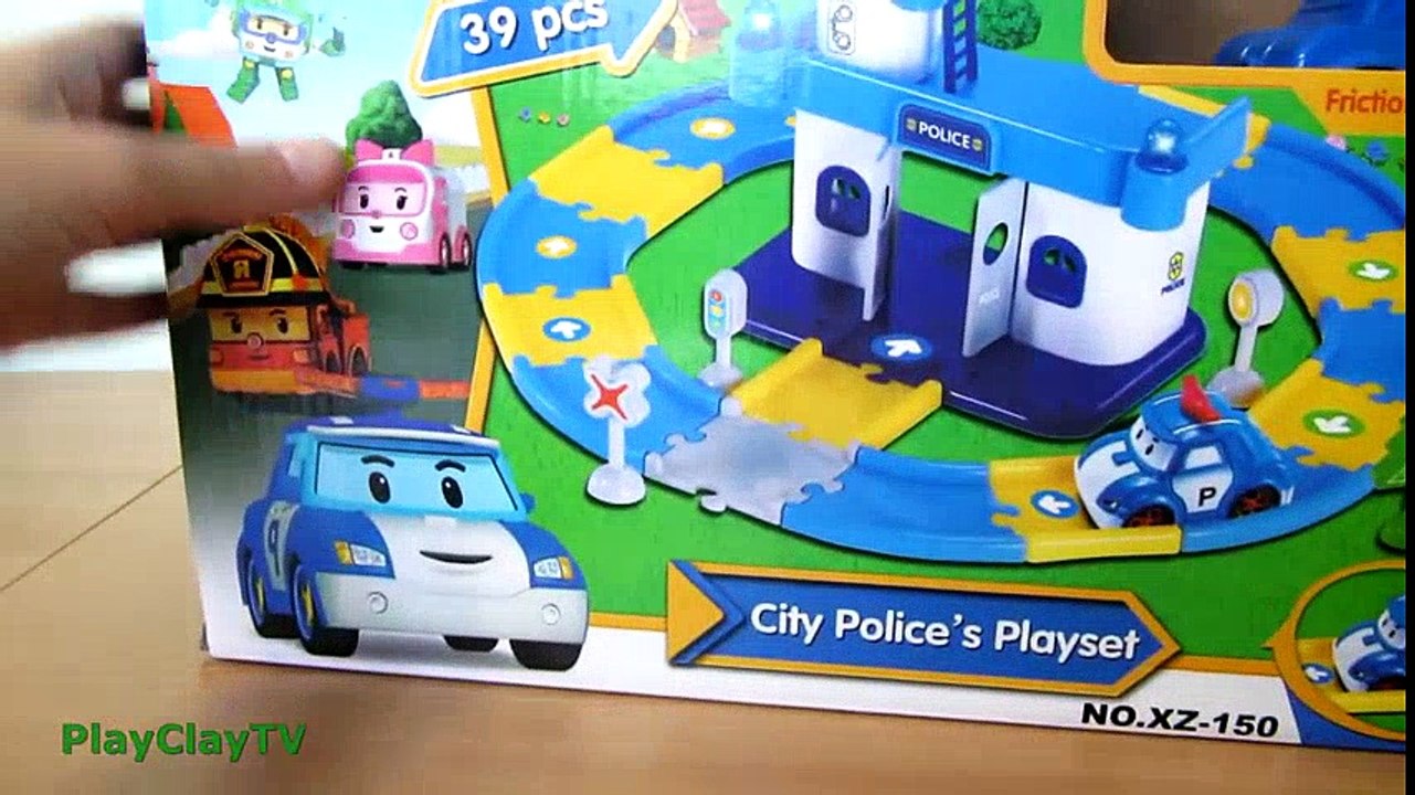 Robocar Poli 로보카폴리 Police office station PlayClayTV funny video for kids  Robocar Poli Dessin Animé
