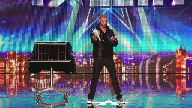 Darcy Oakes jaw-dropping dove illusions Britains Got Talent 2014