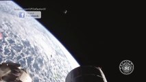 ISS films The Black Knight Satellite UFO very close to Soyuz Spacecraft January 2016 !!!