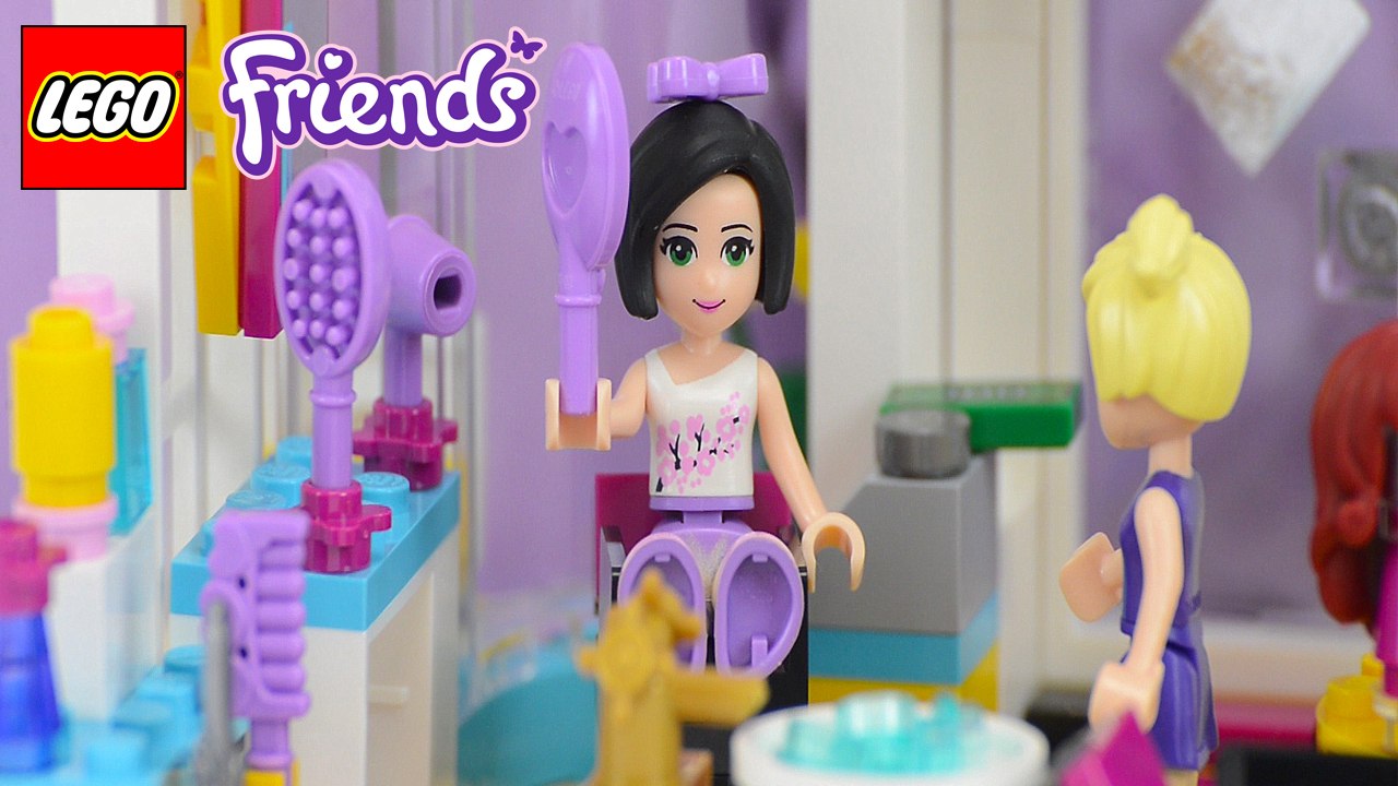 Emma's new Hair Cut Cartoon - LEGO Animation