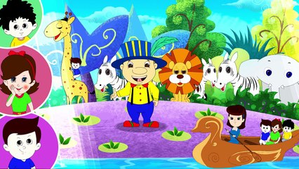 Row Row Your Boat (HD) Nursery Rhymes | Popular Kids Songs