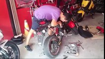 Honda Grom MSX125 Phuket - YSS rear suspense upgrade   Leo Vince exhaust - Part 01