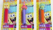 Spongebob Squarepants Pez Candy Dispensers & Play Foam Surprise Eggs!
