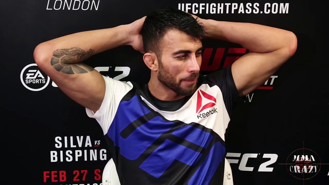 Makwan Amirkhani UFC Fight Night London Post Fight Media Scrum