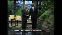 Barack Obama se encontra com Raúl Castro em Cuba