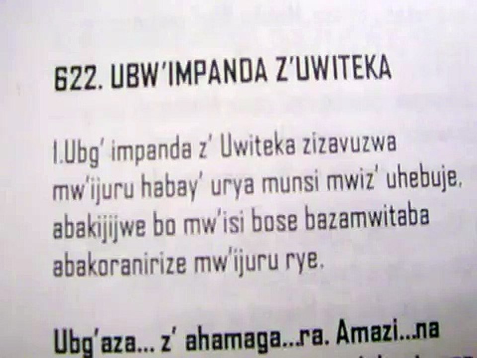 UBW' IMPANDA Z' UWITEKA