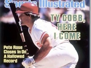 Pete Rose. sept 11 1985 broke Ty Cobb's Record. 25 years ago. the hits leader