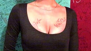 Signed her chest