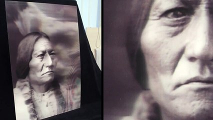 Сhief Sitting bull. Lenticular 40 lpi (0.8 mm, "flip" ~60 deg)