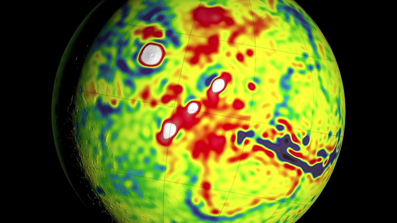 Mars Gravity Map - HD