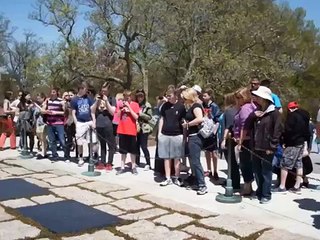 JFK Eternal Flame at cemetary; 4/21/2014