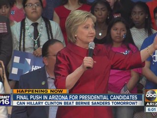 Final push in Arizona for presidential candidates